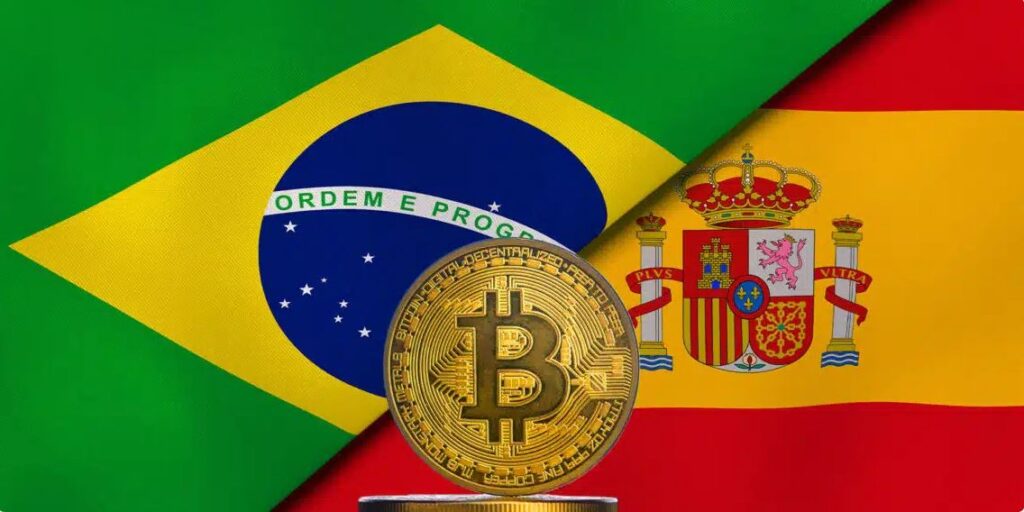 Brasil y España están en el top 20 de los países con mayor cantidad de usuarios de bitcoin